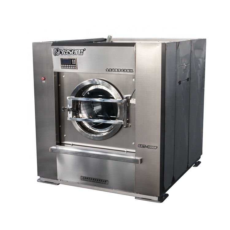 Máquina de lavar roupa industrial automática de 50 kg com aquecimento a vapor ou eletricidade 1,5-15KW