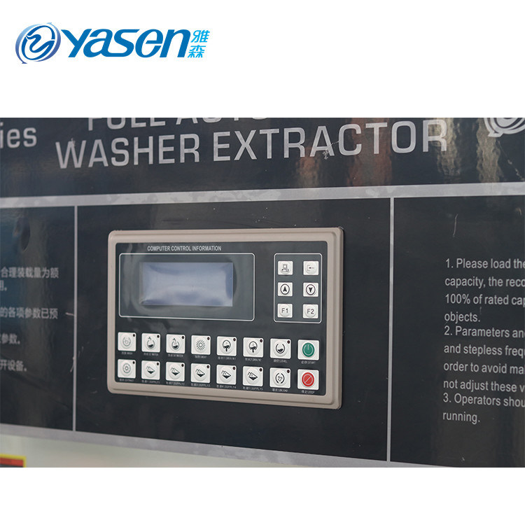 Máquina de lavagem industrial livre de corrosão de 150 kg para limpeza e secagem com água quente